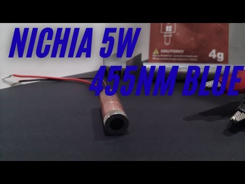 Nichia 5W 445nm Blue Laser Diode Thermal Coupling and Burn Test