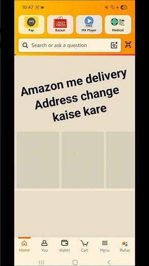 Amazon me delivery address kaise change kare | how to change amazon address