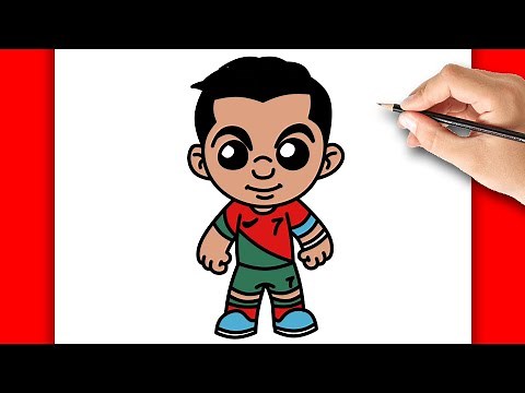 HOW TO DRAW RONALDO CR7 CARTOON | DRAWING STEP BY STEP