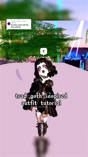 Traditional Goth Outfit Tutorial for Royale High | Gothic Aesthetic Fashion Guide