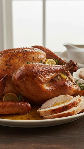 8.8K views · 24 reactions | 旅 Easy Baked Turkey ✨ Golden, juicy,...