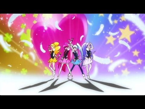 {FANMADE} Happiness Charge Pretty Cure| Group Quartet Transformation SFX! (95% Clean)