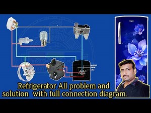 Refrigerator common problems and solutions explanation with full connection diagram - Tamil