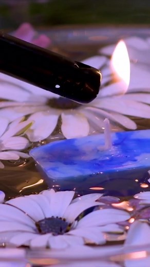 Would you make these cute tea candles? 💗🕯 [Full video on YouTube: Blossom] 🦋 #lifehack #diy