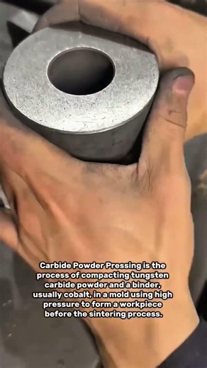 Carbide Powder Pressing: How Tungsten Carbide #shorts #CarbidePressing #PowderMetallurgy