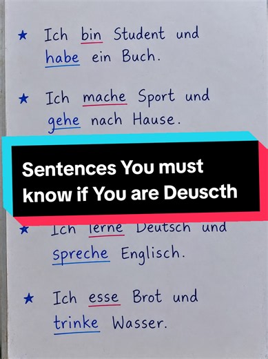 Easy English-to-German Sentences You Must Know