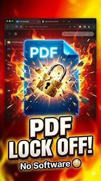 **“PDF Se Password Remove & Print Permission Revoke ‼️No Software | 2026 Updated Quick Trick”