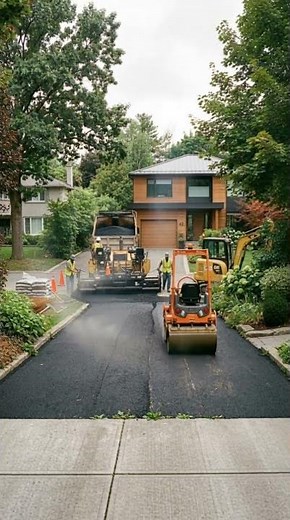 Driveway Asphalt Construction 🚧