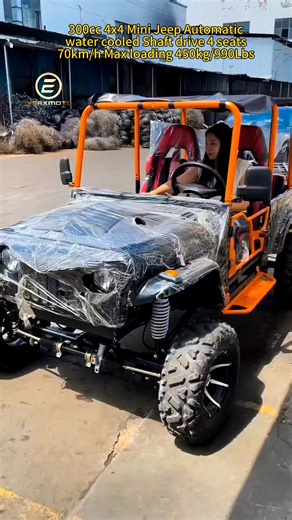 China Manufacture 300cc 4x4 Mini Jeep water cooled Shaft drive Adults Four Wheel Drive Mountain Used 4 man seat go kart please contact us for more details. emaxbike2016@gmail.com WhatsApp 86 18565119998 | Emax Motorcycle Co.,Ltd