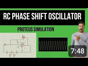 RC Phase Shift Oscillator Simulation#Proteus Simulation#RC phase shift oscillator#analog electronics