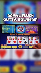 The Royal Flush We Never Saw Coming! 💰 #Shorts #casino