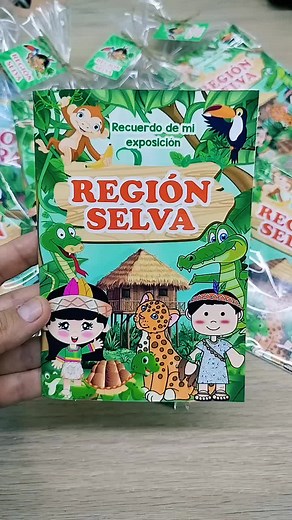 Libritos para Colorear de la Región Selva