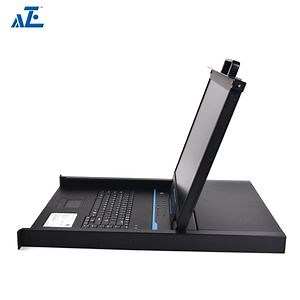 [Hot Item] Aze 1u 19" Rackmount Kvm Console with Integrated 8 Port IP Kvm Switch-Rmcon1908I