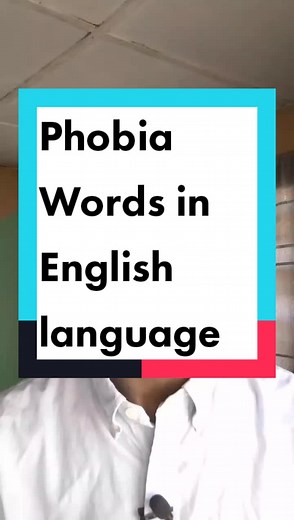 Understanding Phobia Words in English Language