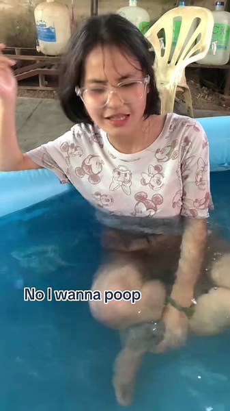 TikTok Pool Prank: Pooping in the Pool! 💩