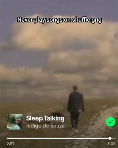 Ts is why I never play songs on shuffle on Spotify ✌️