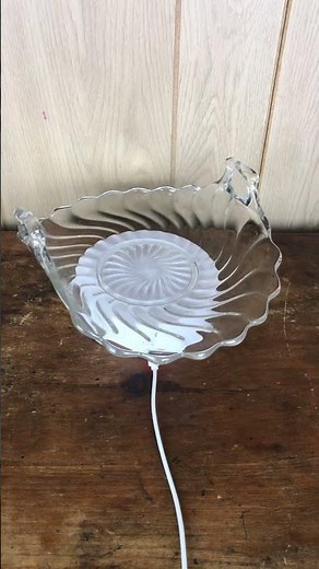 1930s Elegant Fostoria Glass Clear Crystal #2412 Colony Pattern Muffin Tray with Upturned Handles