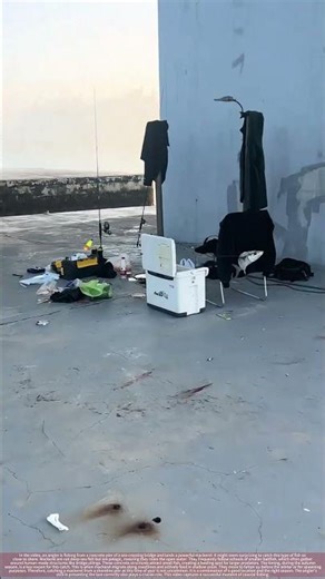 Catching a Mackerel from the Bridge Pier