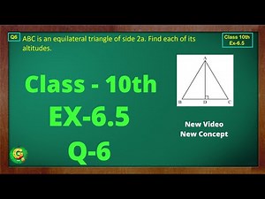 Ex 6.5 Q6 Class10 | Triangles Chapter 6 | Class10 | NCERT | Class10 Ex 6.5 Q6 | Green Board