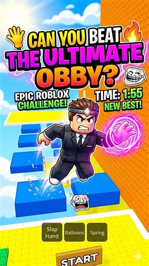 Can You Reach The End Of This Roblox tower👀 #roblox