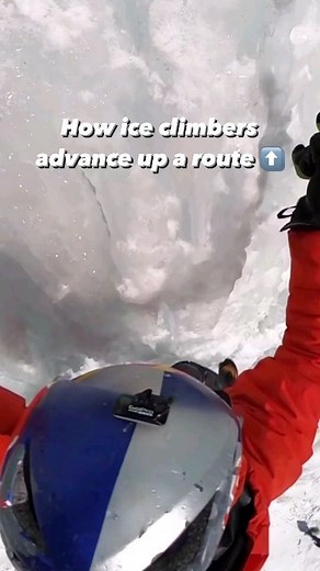 Ice climbers advance up a route using specialized techniques and equipment. They typically use ice axes to secure themselves on the ice, kicking their crampon-clad boots into the ice to gain traction. The climber carefully selects placements for ice screws and other protection to ensure a secure ascent. Technique, balance, and adaptability to changing ice conditions are crucial for a successful climb. #climbers #alpinist #mountains #himalayas #everest #k2 #everestviewtrekandexpedition | Everest 
