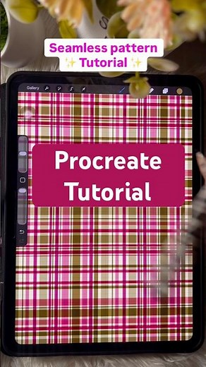 Seamless pattern drawing tutorial in Procreate , #ipadart #digitalart