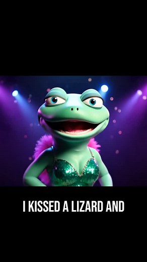 i kissed a lizard and i liked it #lizard #lizardmeme #aivideo #veo3 #viral #fyp #ai | Clip Studio