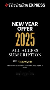 840 reactions |  Knowledge is the Best Gift! Start 2025 smarter with The Indian Express All-Access Plan. ✅ Unlimited access to premium stories ✅ Exclusive ePaper experience ✅ Ad-lite browsing ✅ Insights that inspire  Now ₹1,200/year—down from ₹3,589!  Limited-time offer. Subscribe today! | Indian Express | Facebook