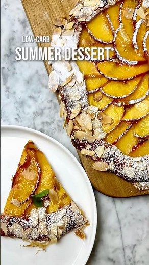 Low-Carb Peach Galette 🍑 Easy Summer Dessert