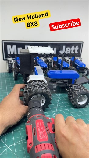 New Holland 8 Tires rc tractor Modifications for power diy