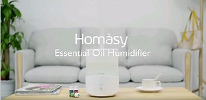 Watch Homasy 2.5L Cool Mist Humidifier and Diffuser on Amazon Live