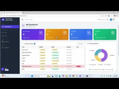 Task Sales Management System using [blazor server and ASP .Net core Web API, SQL Server and Mongodb]