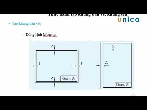 Học Autocad - Thực hành tạo khung bản vẽ, khung tên