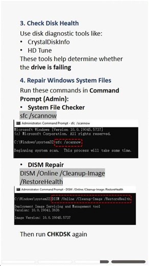 Is CHKDSK stuck during a scan on your Microsoft Windows PC? ⚠ #chk #stuck
