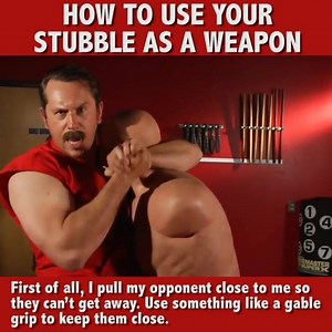 This is a hairy situation! . . . . Learn more about Master Ken. Link in Bio. #restompthegroin #ameridote #martialarts #masterken #killface #selfdefensetraining #enterthedojoshow | Master Ken
