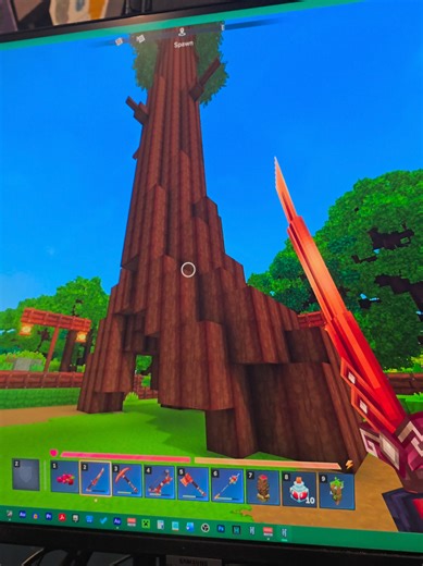 Replying to @vendilive I think I figured out how to get to the last stage of the redwood tree growth! It involves patience and space, apparently? But check out how much wood one tree gives! #hytale #hytalegame #trees #redwood #hytaleguide