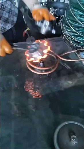 #works “Induction Heating Process 🔥”“Red Hot Metal Transformation ⚙️”