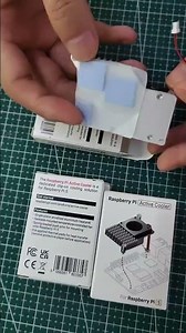 Raspberry Pi 5 Active Cooler Official FAN Heatsink with Adjustable Speed Cooling Fan Metal Heatsink