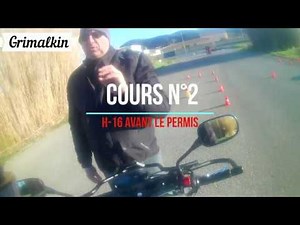 2ème cours moto - Permis - Cascades et rage.