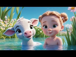 Manatee Flips Go Float Float Float | English Nursery Rhyme | Kids Songs | Baby Music