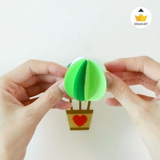 열기구 만들기 무료 미술도안 제공