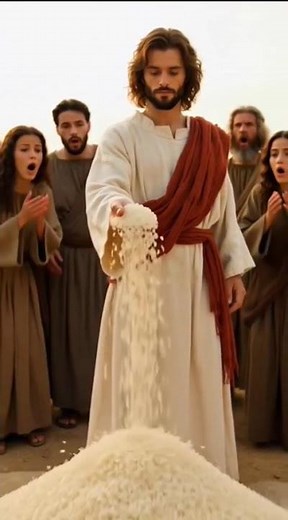 A Hungry Village, One Grain of Rice, and a Miracle From Jesus ❤️🙏#jesus #faith #animatedstory