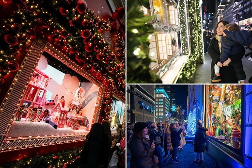NYC’s holiday window displays burn brighter than ever as Saks lights back up — joining Bergdorf’s, Macy’s and more
