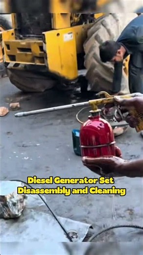Diesel Generator Set Disassembly and Cleaning