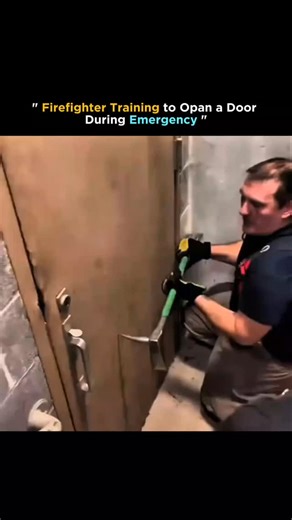 Physics Explorer on Instagram: "During firefighter training, learning how to open a door during an emergency is a crucial skill because every second counts in saving lives. Firefighters are taught different techniques depending on the situation—such as using hand tools, forcing entry with specialized equipment, or carefully checking for heat and smoke before opening the door to avoid backdrafts. They practice controlling the door to manage the flow of air and fire behavior, ensuring that conditi