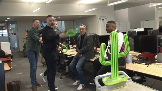 Soccer Saturday panel vs Inflatable Cactus 😂😭 Wait for the celebrations at the end... | Sky Sports