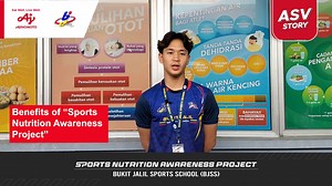 The “Sports Nutrition Awareness Project” has been supporting the student-athletes at Bukit Jalil Sports School Generates World Class Athletes in achieving VICTORY since 2019! Let’s hear their thoughts on the benefits of this project. 😉 More information about the project: https://www.ajinomoto.com.my/asv/about-sports-nutrition#tab_219_2 #WinningMealsKachimeshi #SportsNutrition #SportsNutritionAwarenessProject #ASV #BukitJalilSportsSchool | Ajinomoto Malaysia