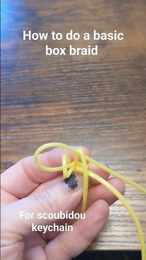 scoubidou - basic box braid