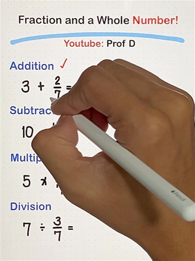 Fractions & Whole Numbers: Master the Mix with These Simple Tips! | Prof D