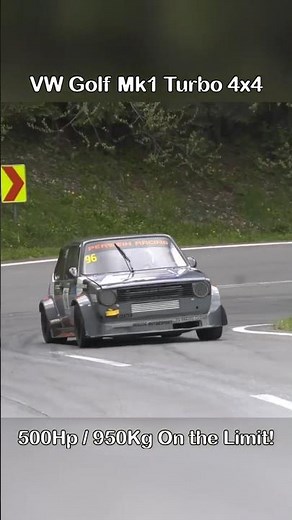 Spectacular Driving GOLF Mk1 1.8 Turbo 4x4 🔥